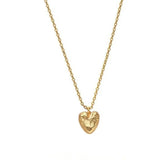 Irregular Heart Pendant Chain Necklace gembea jewelry 