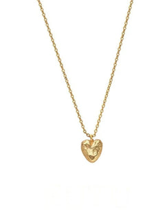 Irregular Heart Pendant Chain Necklace gembea jewelry 