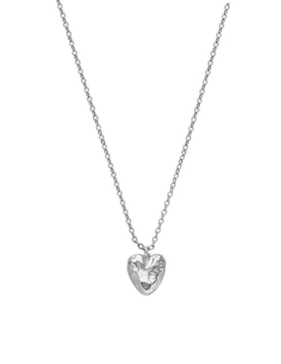 Irregular Heart Pendant Chain Necklace gembea jewelry