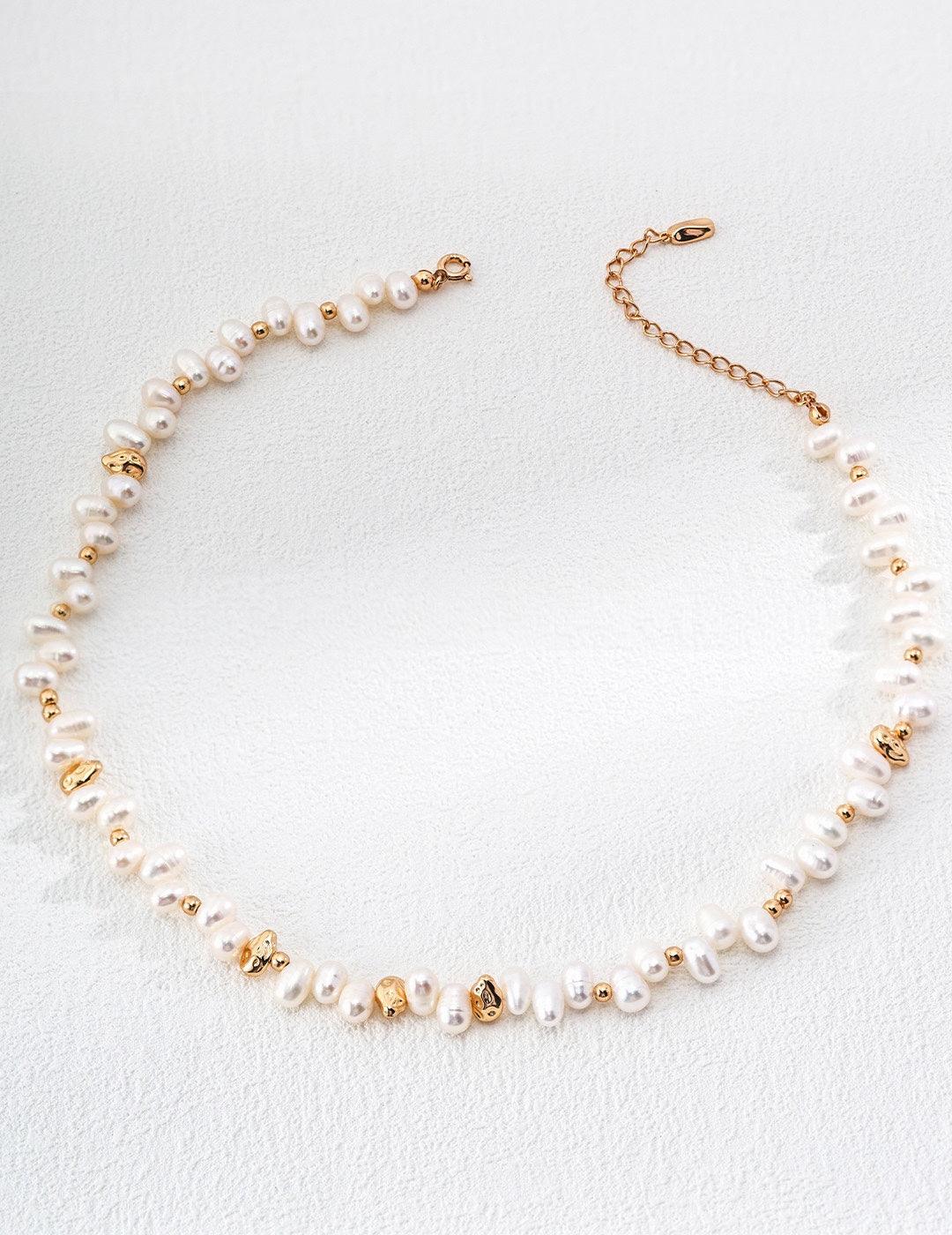 Irregular Natural Freshwater Pearl Necklaces - Gembea Jewelry