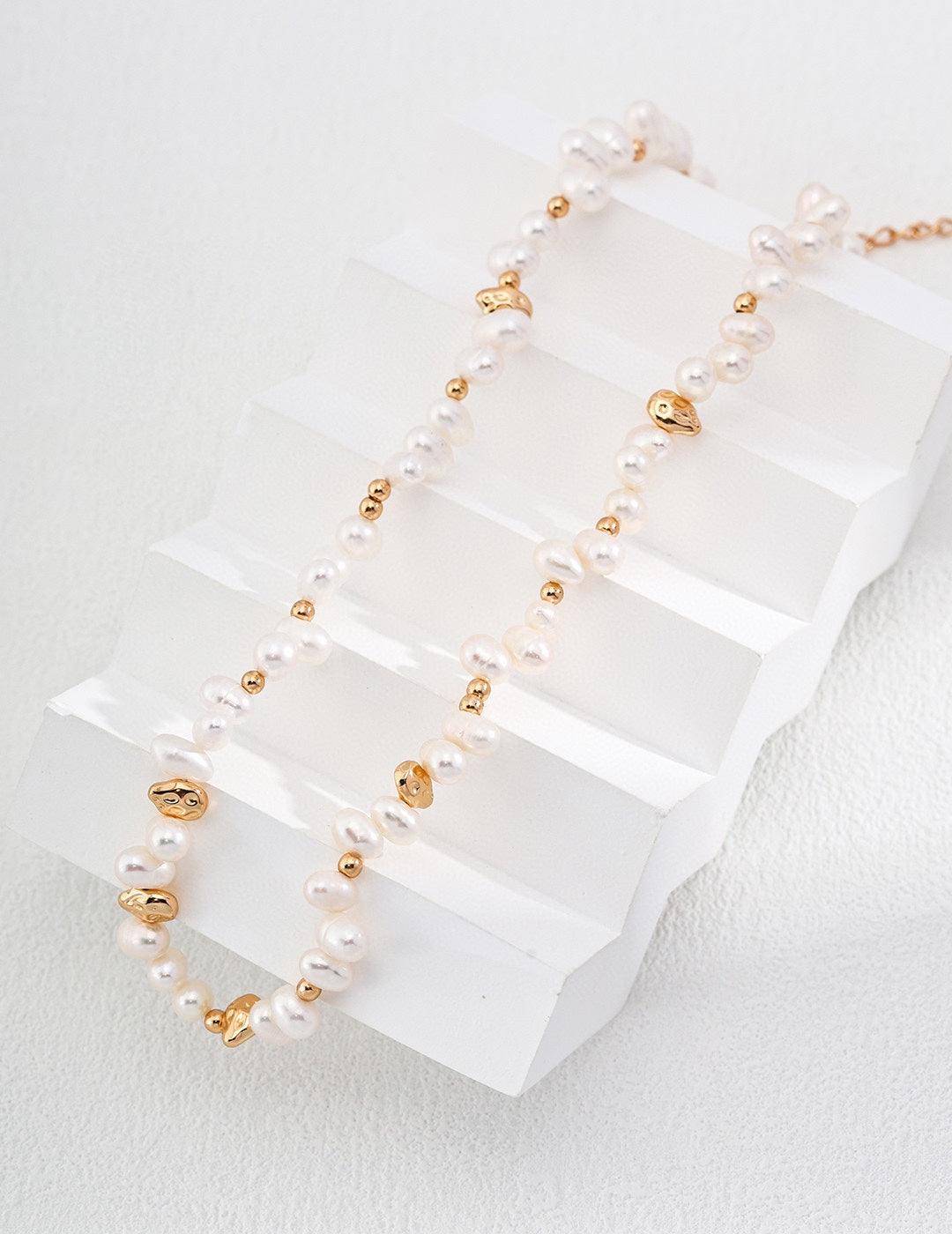 Irregular Natural Freshwater Pearl Necklaces - Gembea Jewelry