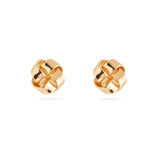 Knot Ribbon Gold Stud Earrings gembea jewelry