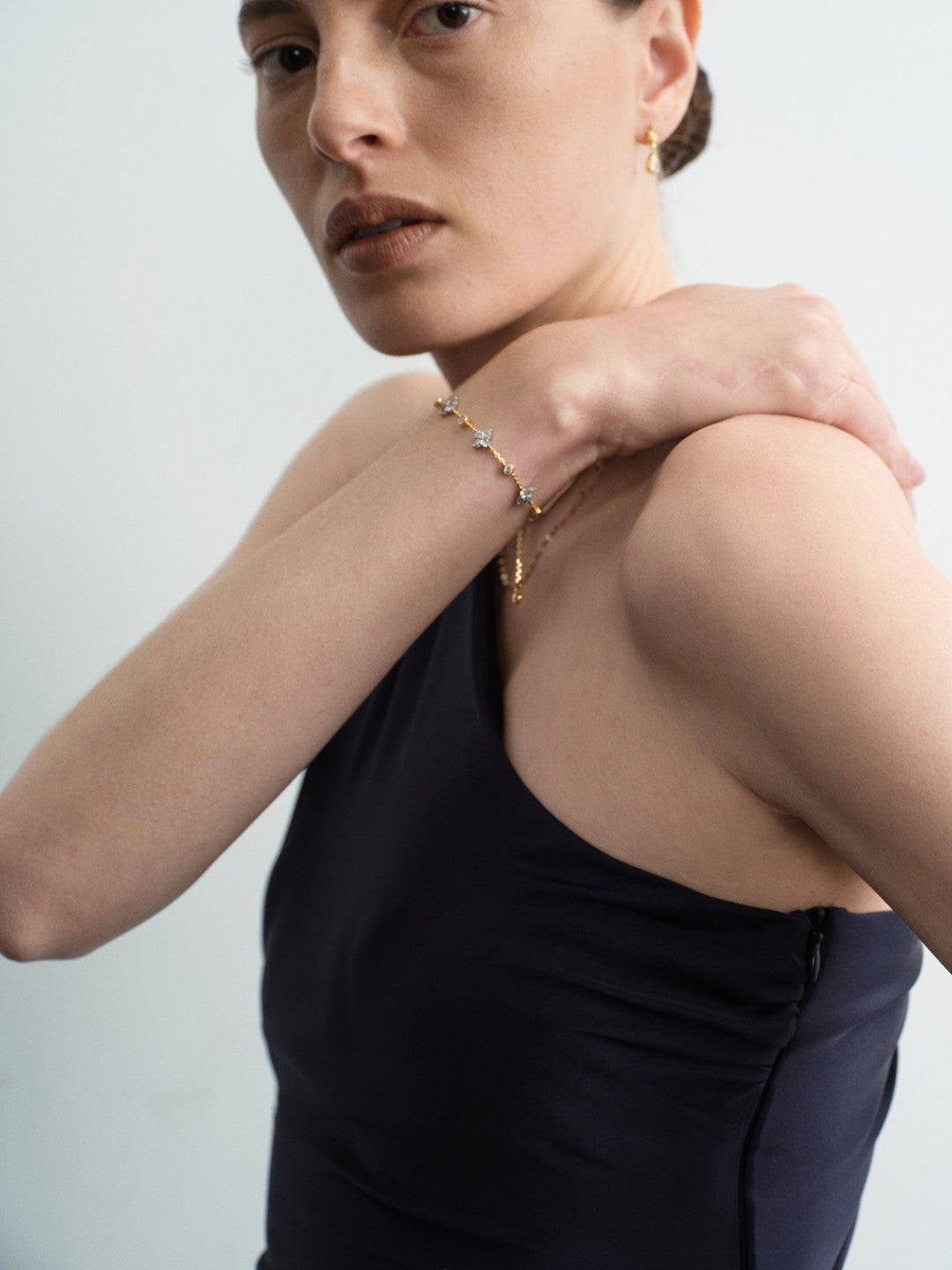 Lab-grown Diamond Frame Fine Bracelet gembea jewelry