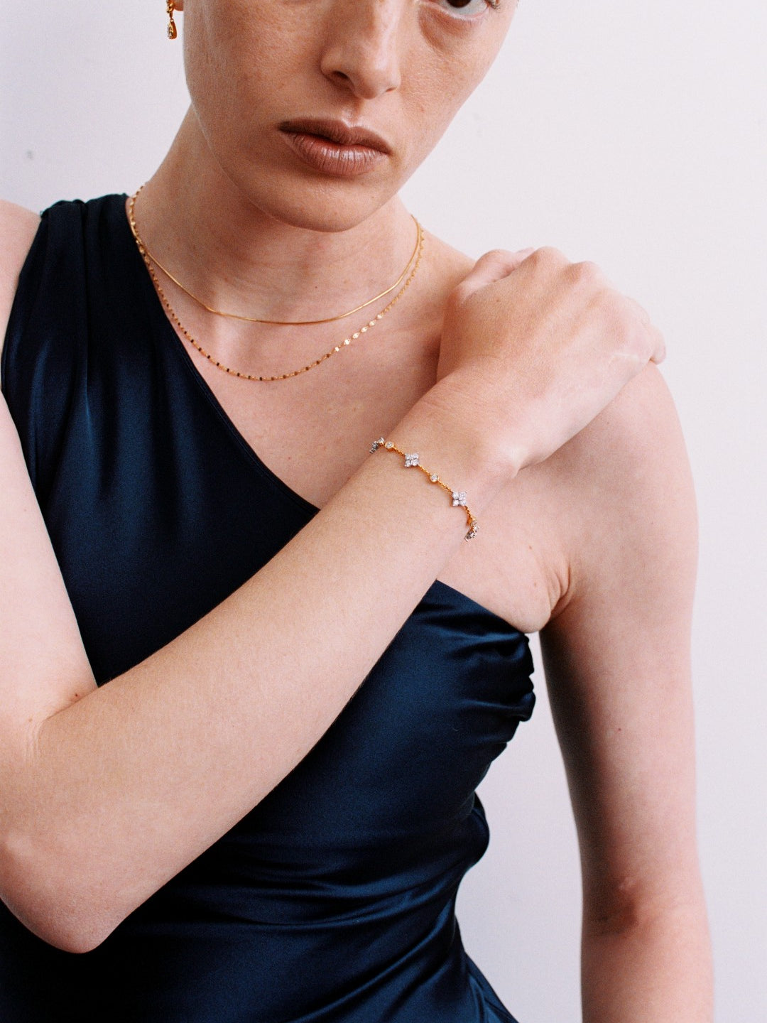 Lab-grown Diamond Frame Fine Bracelet gembea jewelry