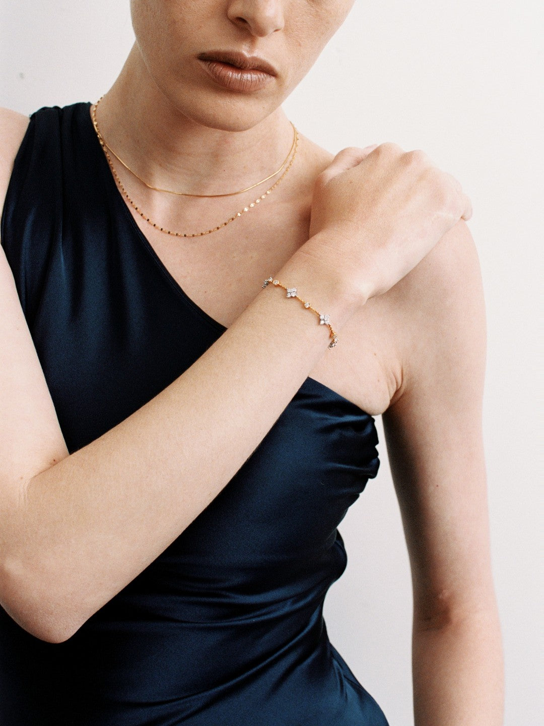 Lab-grown Diamond Frame Fine Bracelet gembea jewelry