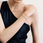 Lab-grown Diamond Frame Fine Bracelet gembea jewelry