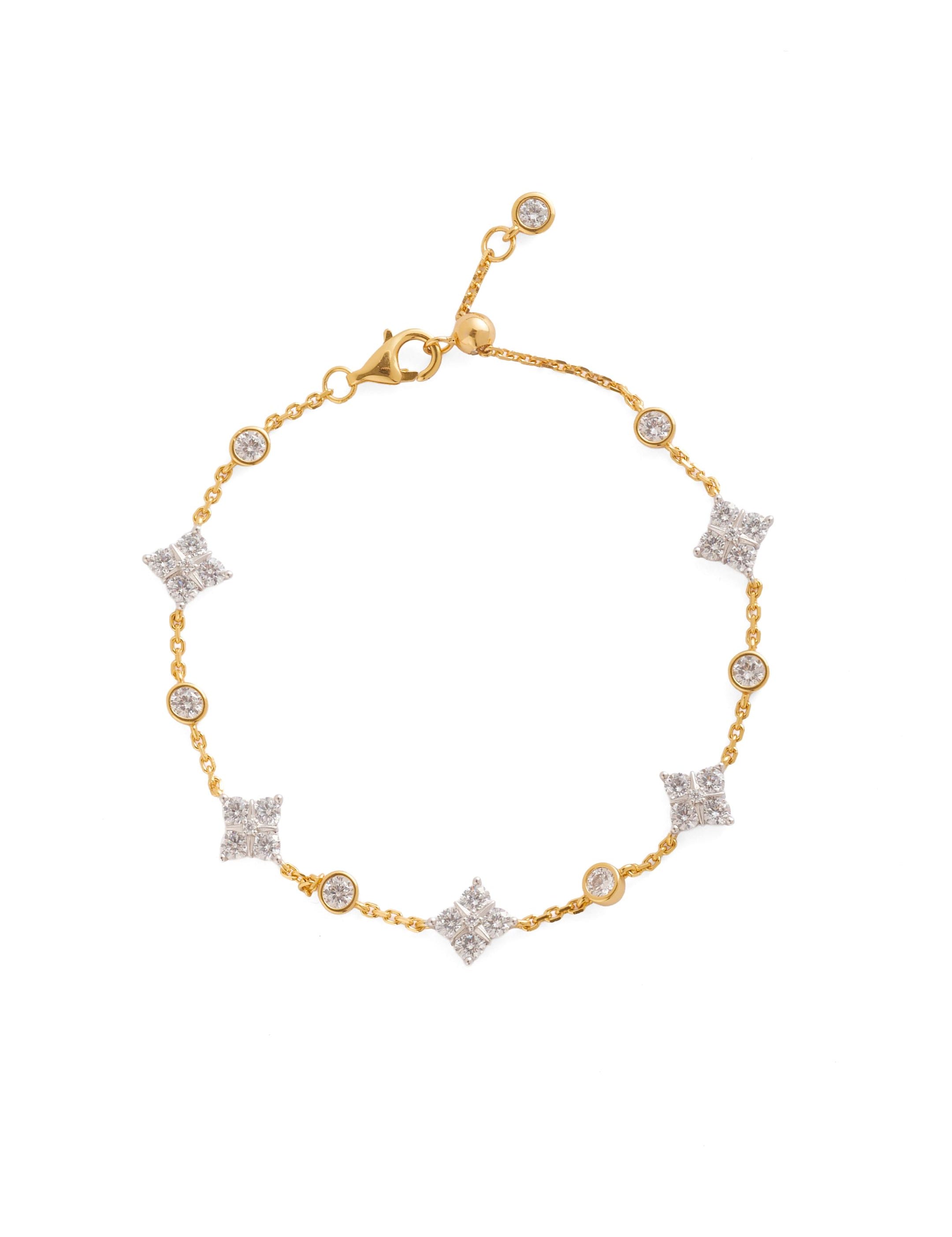 Lab-grown Diamond Frame Fine Bracelet gembea jewelry