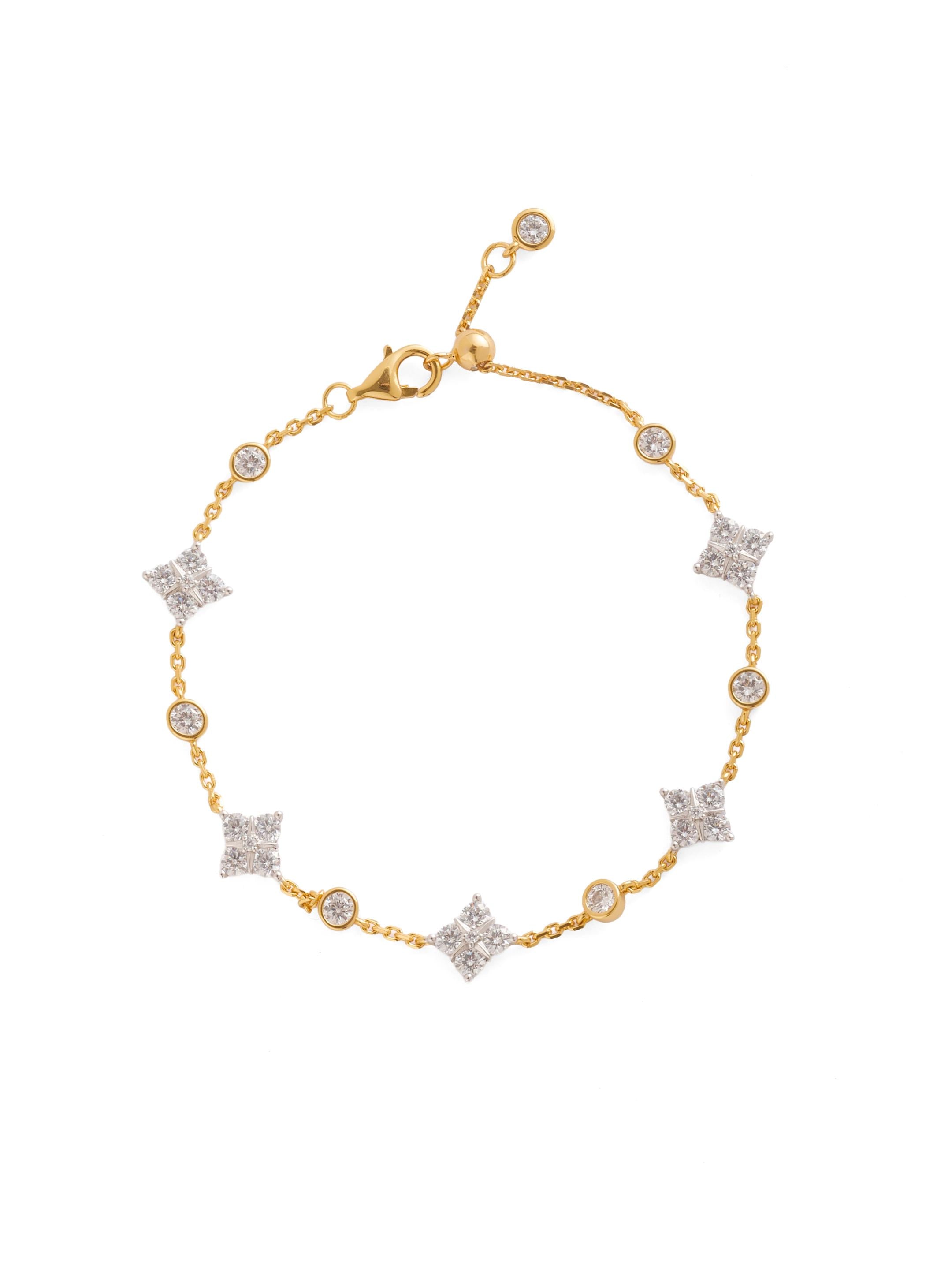 Lab-grown Diamond Frame Fine Bracelet gembea jewelry