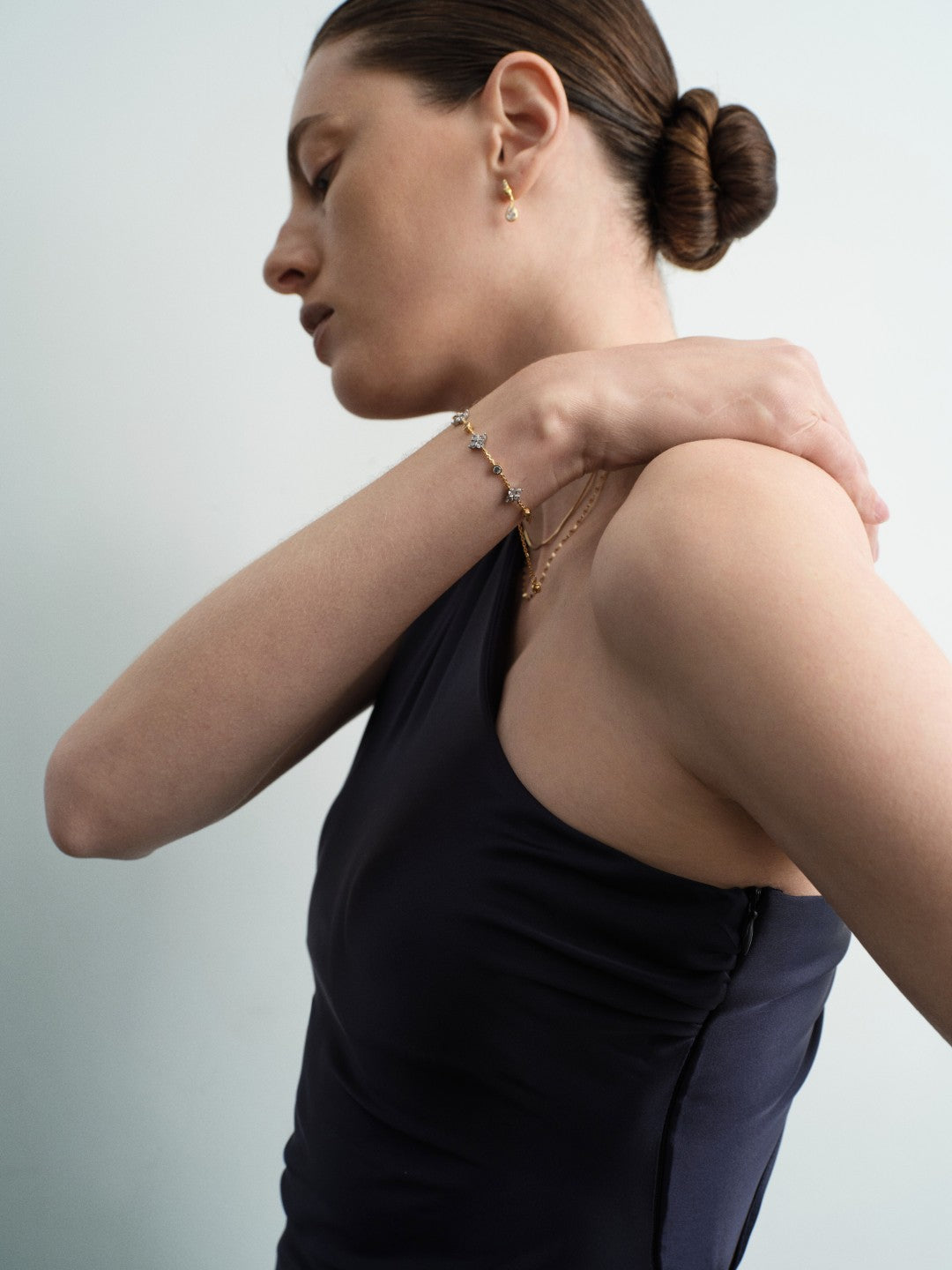 Lab-grown Diamond Frame Fine Bracelet gembea jewelry