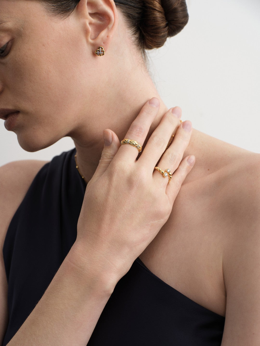 Lab-grown Diamond Grid Ring gembea jewelry