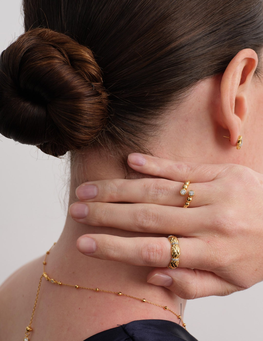 Lab-grown Diamond Grid Ring gembea jewelry