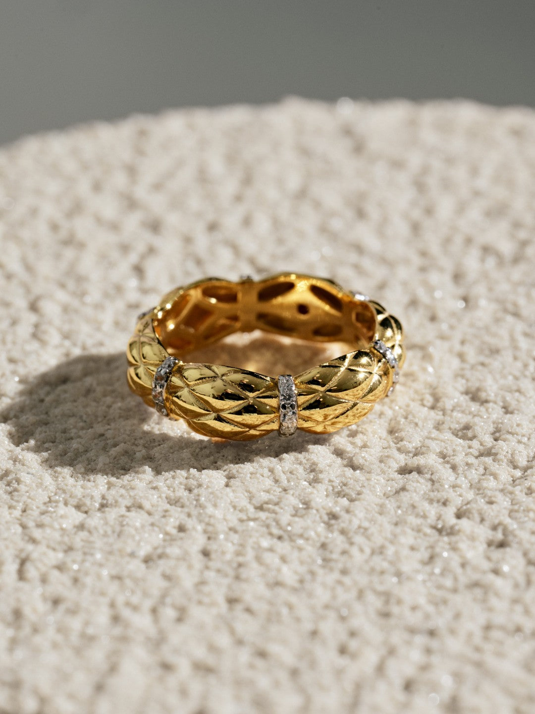 Lab-grown Diamond Grid Ring gembea jewelry