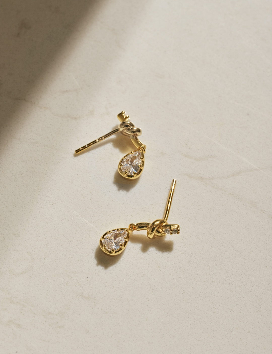Lab-grown Diamond Knot & Glow Earrings GEMBEA JEWELRY