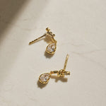 Lab-grown Diamond Knot & Glow Earrings GEMBEA JEWELRY