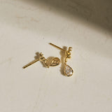 Lab-grown Diamond Knot & Glow Earrings GEMBEA JEWELRY