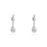 Lab-grown Diamond Knot & Glow Earrings-Silver GEMBEA JEWELRY