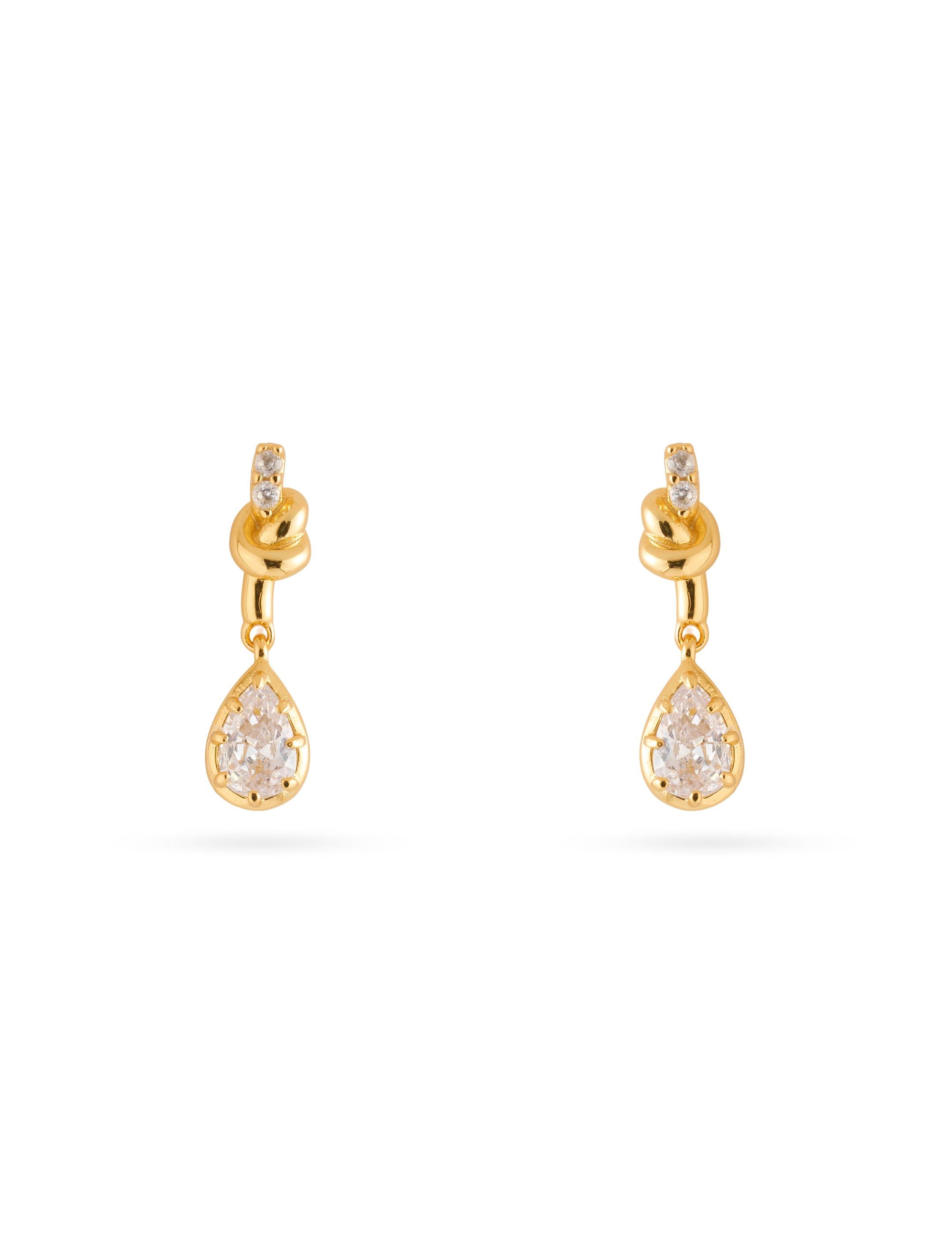 Lab-grown Diamond Knot & Glow Earrings GEMBEA JEWELRY