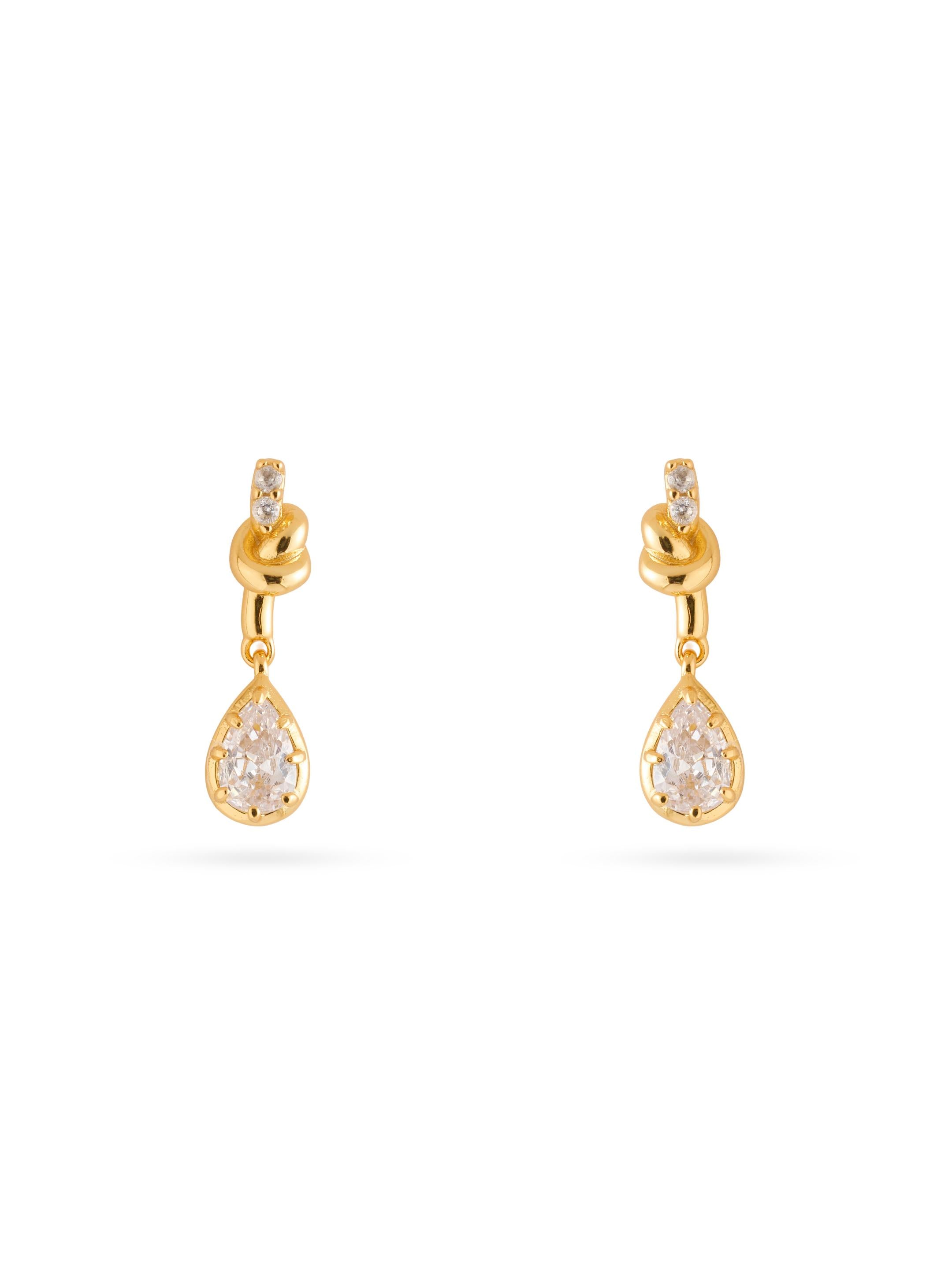 Lab-grown Diamond Knot & Glow Earrings GEMBEA JEWELRY