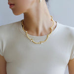 Lace-trimmed Pearl Necklace-Gembea jewelry