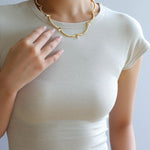 Lace-trimmed Pearl Necklace-Gembea jewelry
