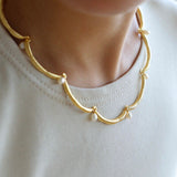 Lace-trimmed Pearl Necklace-Gembea jewelry