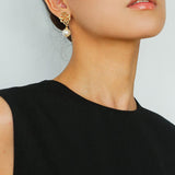 Lace Bridal Artificial Pearl Drop Earrings gembea jewelry