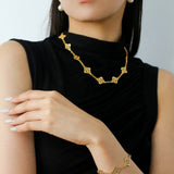Lace Embroidered Floral Gold Silver Bracelet gembea jewelry
