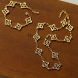 Lace Embroidered Floral Gold Silver Bracelet gembea jewelry
