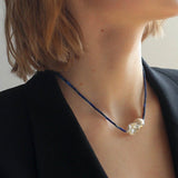 Lapis Lazuli Baroque Pearl Necklace GEMBEA JEWELRY