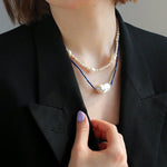 Lapis Lazuli Baroque Pearl Necklace GEMBEA JEWELRY
