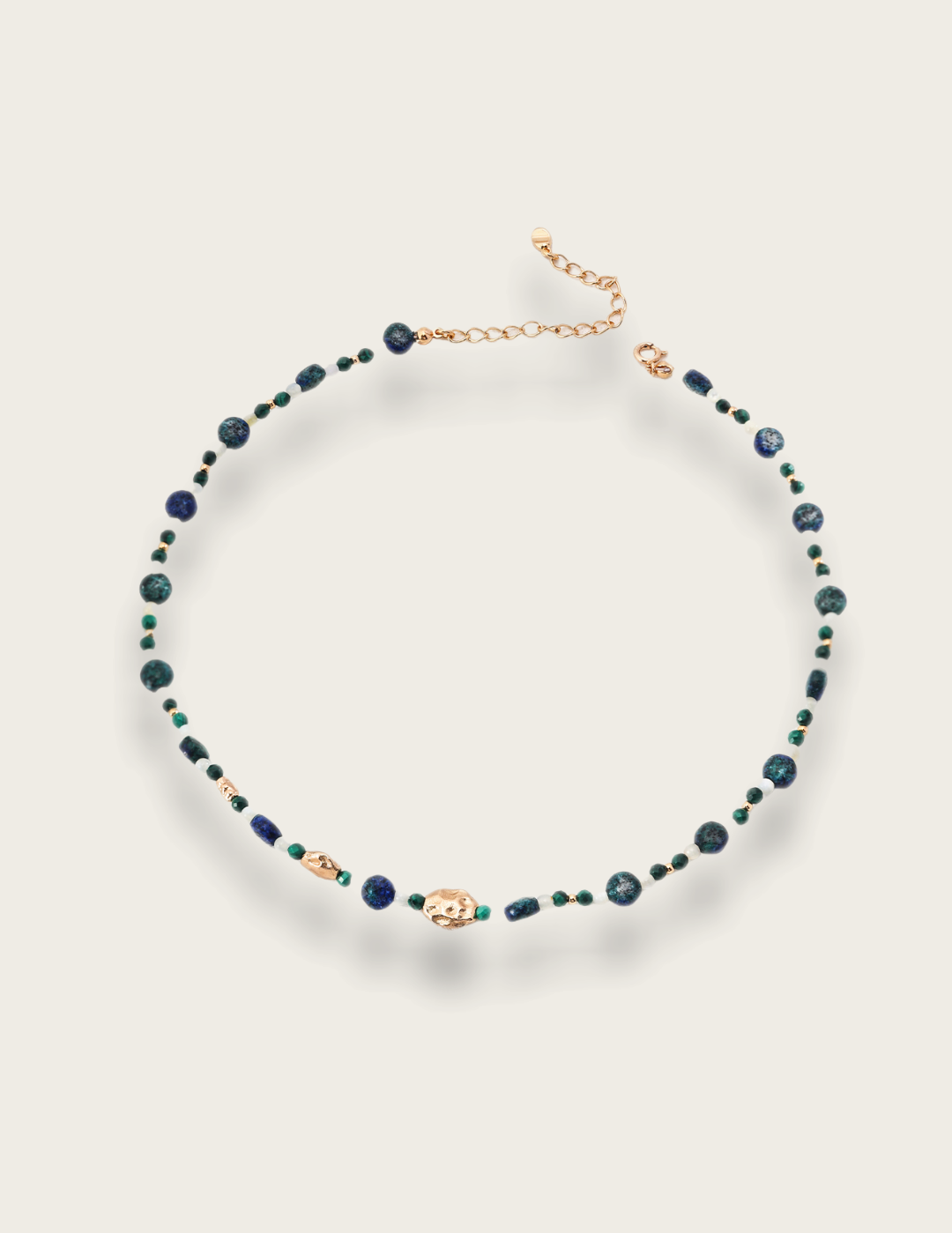Lapis Lazuli Beaded Necklace gembea jewelry