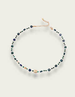 Lapis Lazuli Beaded Necklace gembea jewelry