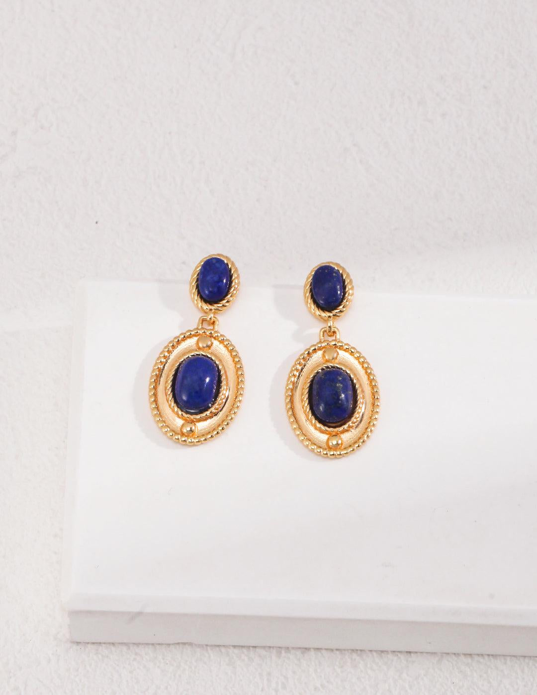 Lapis Lazuli Gemstone Earrings - Gembea Jewelry