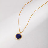 Gembea Jewelry Lazuli Days Series Blue Halo Pendant Necklace