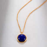 Gembea Jewelry Lazuli Days Series Blue Halo Pendant Necklace