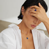 Gembea Jewelry Lazuli Days Series Blue Halo Pendant Necklace
