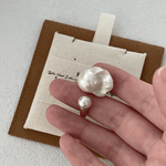 Large Baroque Pearl Open Rings - Gembea Jewelry