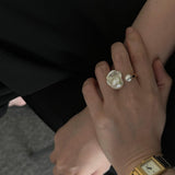 Large Baroque Pearl Open Rings - Gembea Jewelry