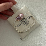 Large Colorful Baroque Sterling Silver Bracelet - Gembea Jewelry