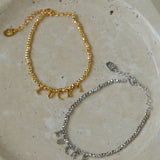 Laser Bead Lucky Letter Bracelet