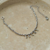 Laser Bead Lucky Letter Bracelet-Gembea Jewelry