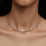 Laser Bead Lucky Letter Necklace gembea jewelry