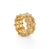Lattice Weave Lab-grown Diamond Ring gembea jewelry