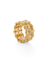 Lattice Weave Lab-grown Diamond Ring gembea jewelry