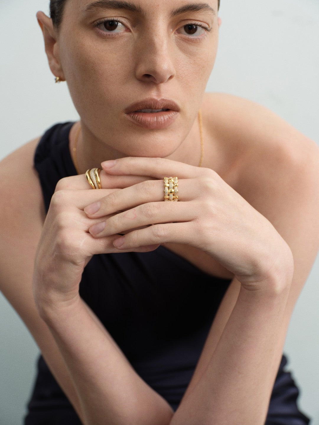 Lattice Weave Lab-grown Diamond Ring gembea jewelry