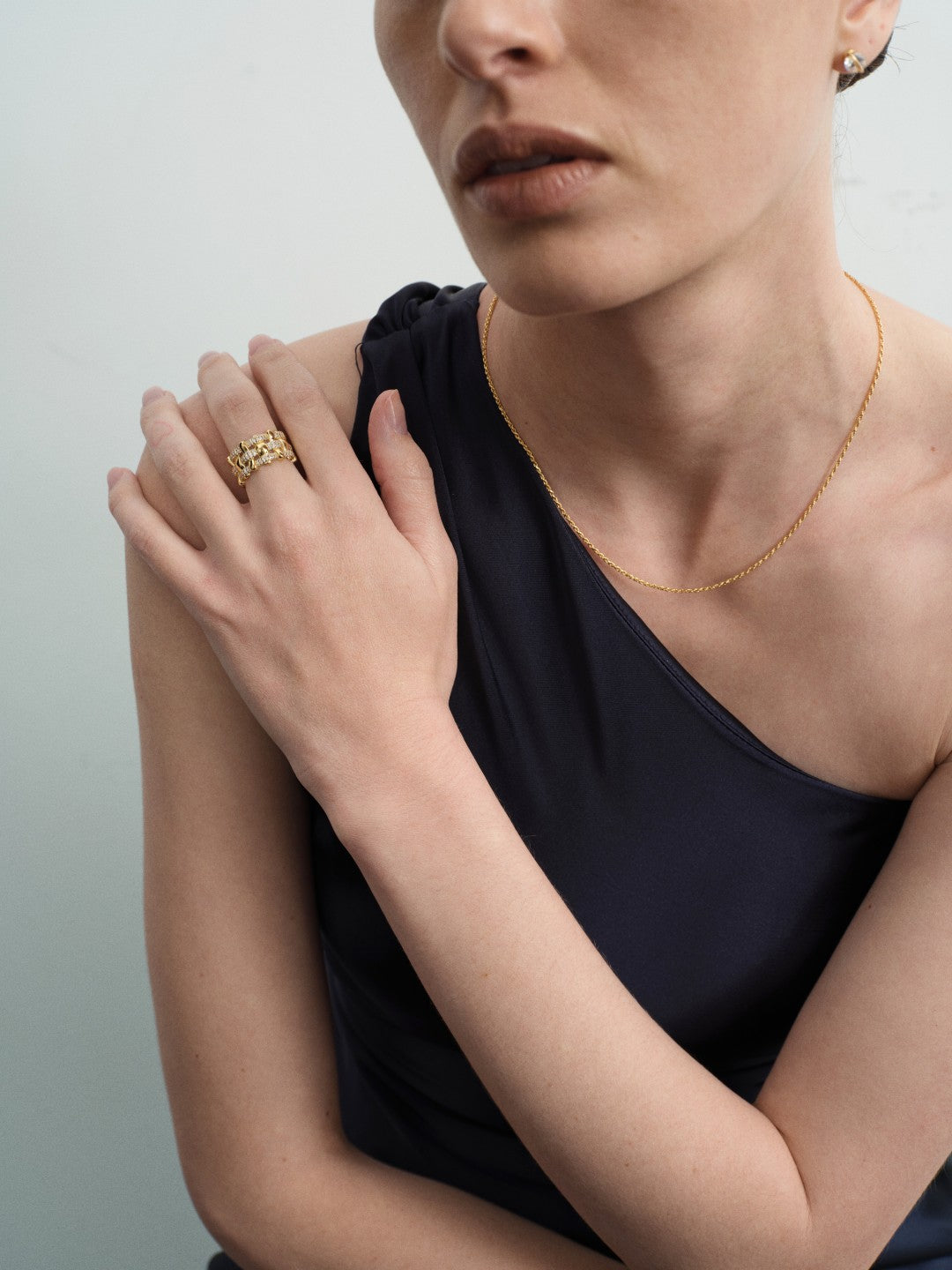 Lattice Weave Lab-grown Diamond Ring gembea jewelry