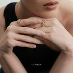 Lattice Weave Lab-grown Diamond Ring gembea jewelry