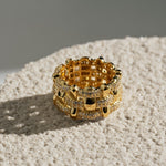 Lattice Weave Lab-grown Diamond Ring gembea jewelry