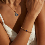 S925 Sterling Silver Lapis Lazuli Bangles Bracelets - Gembea Jewelry