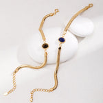 Tiger's eye Lapis Lazuli Chain Gemstone Bracelets - Gembea Jewelry